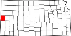 Karte von Greeley County innerhalb von Kansas