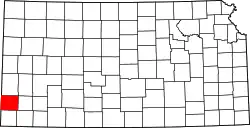 Karte von Stanton County innerhalb von Kansas