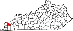 Karte von McCracken County innerhalb von Kentucky