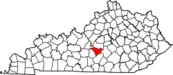 Karte von Taylor County innerhalb von Kentucky