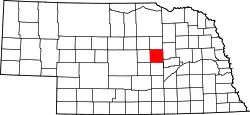 Karte von Greeley County innerhalb von Nebraska