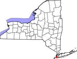 Karte von Kings County innerhalb von New York