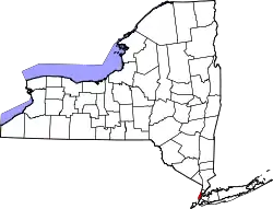 Karte von New York County innerhalb von New York