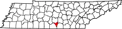 Karte von Moore County innerhalb von Tennessee