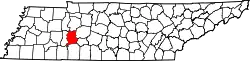 Karte von Perry County innerhalb von Tennessee