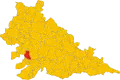 Lage von Gazzuolo in der heutigen Provinz Mantua