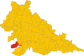 Lage von Sabbioneta in der heutigen Provinz Mantua