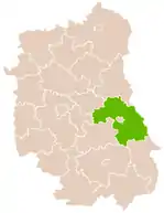 Lage des Powiat Chełmski in der Woiwodschaft Lublin