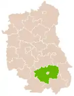 Lage des Powiat in der Wojewodschaft