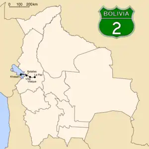 Verlauf der Ruta 2