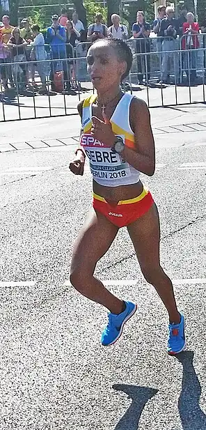 Trihas Gebre bei den Europameisterschaften 2018 in München