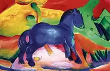 „Blaues Pferdchen“ von Franz Marc (1912) in der Modernen Galerie