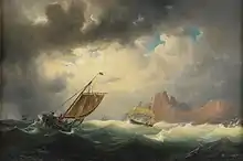Schiff auf stürmischer See, 1852
