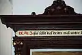 Jeſuſ und daſ statt Jeſus und das (Schrift auf einer Kreuzwegtafel in der Höllerhanslkapelle in Marhof, Steiermark)