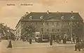 Zwei Triebwagen der Linie P bei der Marienkaserne