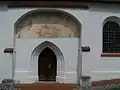 Südportal mit barockem Fresko
