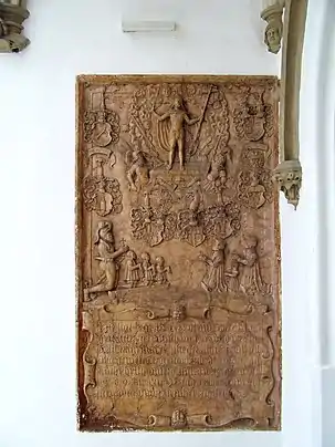 Grabplatte Thomas I. Griesstätter in der Stadtpfarrkirche Mariä Himmelfahrt (Vilsbiburg)