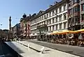 Vorübergehend installierter Brunnen vor der Annasäule (2005)
