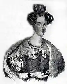 1. Ehefrau Maria Anna von Sachsen (1799–1832)