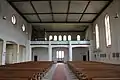Innenraum der Wallfahrtskirche mit der Orgel