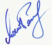 Signatur von Maria Perschy