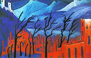 Marianne von Werefkin:Rote Stadt (1909)