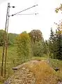 Überreste der alten Trasse nach Gußwerk bei Teichmühle (Sept. 2012)