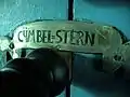 Originale Registerschilder aus gegossenem Orgelmetall