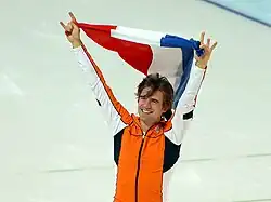 Mark Tuitert nach seinem Olympiasieg 2010