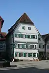 Gasthaus Herrenküferei, das ehemalige Ratsstüble rechts vom Rathaus