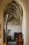 Blick in die Marienkapelle; den Marienaltar hat Graf Hartmann gestiftet