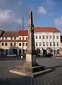 Postmeilensäule auf dem Marktplatz