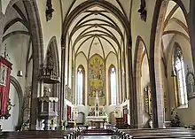 Innenraum der Pfarrkirche Marling
