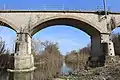 Die Eisenbahnbrücke bei Marsciano