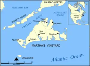 Karte von Vineyard Sound