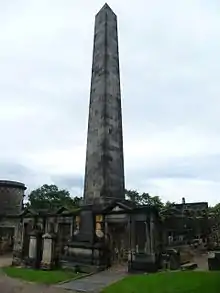 Political Martyrs’ Monument, Old Calton Burial Ground in Edinburgh