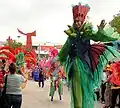 Eröffnung 2010 durch Umzug mit Stelzenläufern