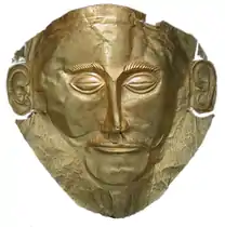 Sogenannte Goldmaske des Agamemnon aus Mykene(16. Jh. v. Chr.)