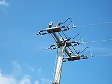 Geöffneter Masttrenner für 20 kV