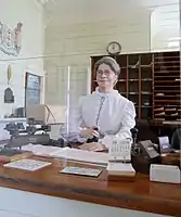 Postschalter im ehemaligen Postamt