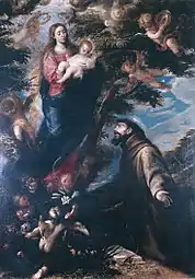Erscheinung der Jungfrau vor dem Heiligen Franziskus, ca. 1660–1664, 246 × 176 cm, Museo Lazaro Galdiano, Madrid