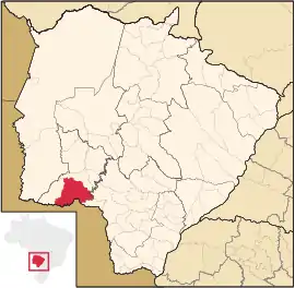 Lage von Bela Vista in Mato Grosso do Sul