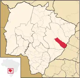 Lage von Brasilândia in Mato Grosso do Sul