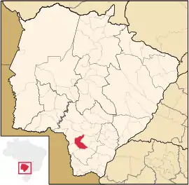 Lage von Laguna Carapã in Mato Grosso do Sul
