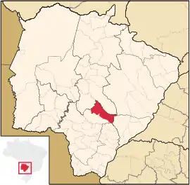 Lage von Nova Alvorada do Sul in Mato Grosso do Sul