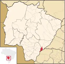 Lage von Taquarussuin Mato Grosso do Sul