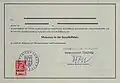 Matrosenbrief Innenseite