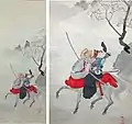 Drei Blumenim Schnee 1