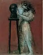 Frau mit Skulptur (1948)