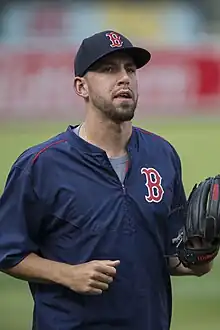 Barnes im Trikot der Boston Red Sox im Jahr 2015